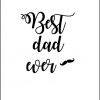 Best dad ever, print, poster, affisch, grafisk, design, pappa, morfar, farfar, fars dag, farsdag, present, tavla, tavlor, inredning, heminredning, interiör, interior, ruff & stuff, ruff o stuff, ruffostuff