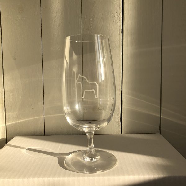 Etsat glas med dalahäst på - 2-pack Ölglas 48 cl